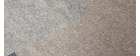 Alfombra con estampado gráfico gris, beige y topo 160 × 230 cm KAPUA